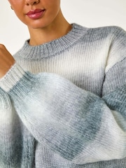 Roman Grey Spacedye Soft Crew Jumper - Image 5 of 5