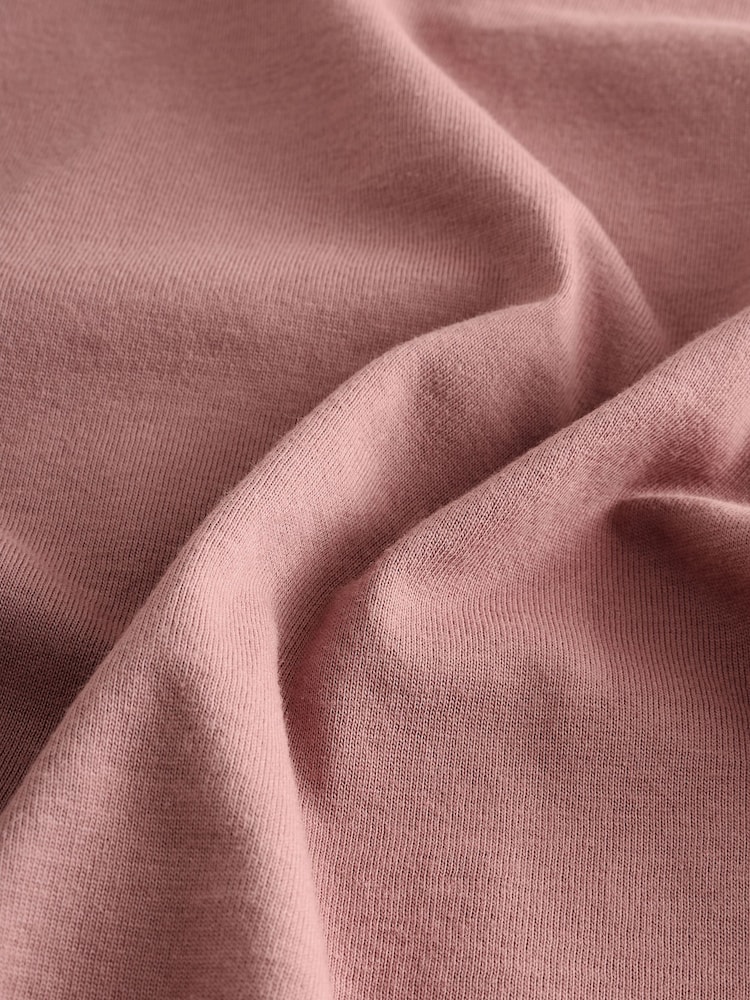 Pastel Pink 100% Cotton Long Sleeve T-Shirt - Image 7 of 8