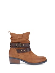 Pavers Brown Ladies Ankle Boots Smart - Image 1 of 5