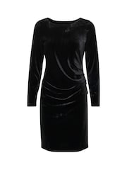 Kaffe Kakelly Velvet Above Knee Length Dress - Image 4 of 5