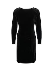 Kaffe Kakelly Velvet Above Knee Length Dress - Image 5 of 5