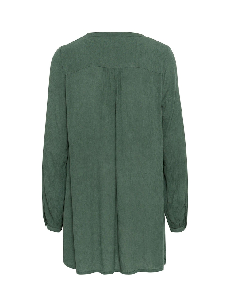 Kaffe V-Neck Long Sleeve Tunic - Image 5 of 5
