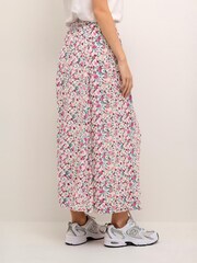 Kaffe Pink Gitta Elastic Waist Printed Maxi Skirt - Image 2 of 5