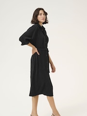 Kaffe Regular Fit KAiben Belted Shirt Dress - Image 3 of 5