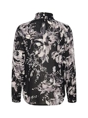 Kaffe KAamber High Smock Neck Print Blouse - Image 4 of 4