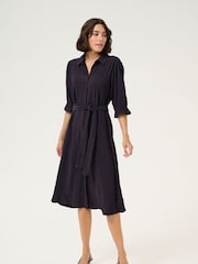 Kaffe Regular Fit KAiben Belted Shirt Dress - Image 4 of 6