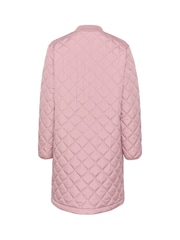 Cream Pink Arwen Zip Padded Quilted Jacket - Image 5 of 5