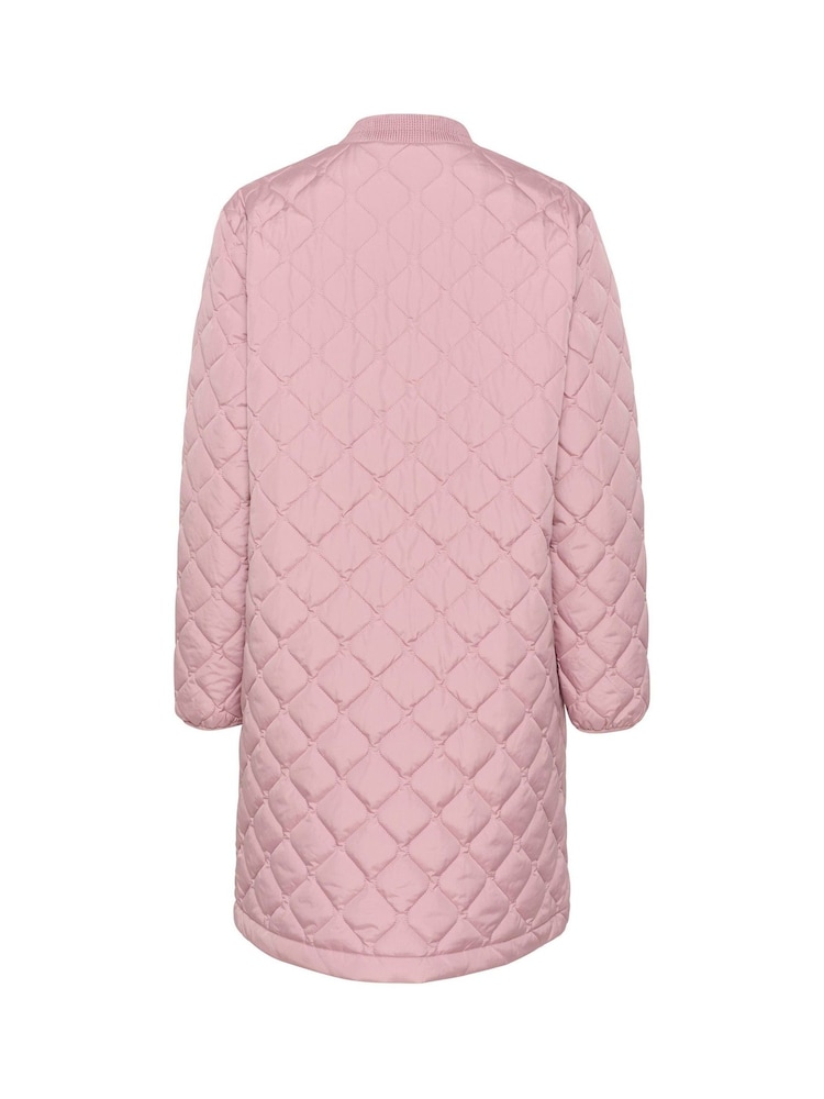 Cream Pink Arwen Zip Padded Quilted Jacket - Image 5 of 5
