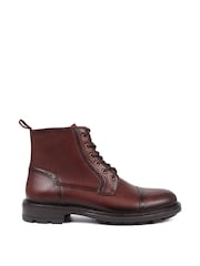 Jones Bootmaker Brown Guiseley Leather Lace-Up Boots - Image 1 of 5