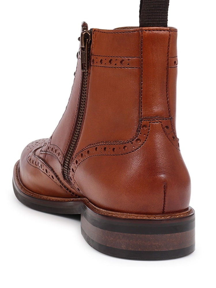 Naturalny - Jones Bootmaker Fletcher Leather Boots - Image 5 of 7