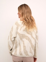 Cream Temikka Long Sleeve Knit Pullover Jumper - Image 2 of 6