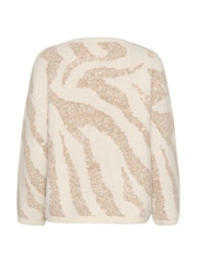 Cream Temikka Long Sleeve Knit Pullover Jumper - Image 6 of 6