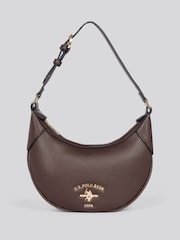 U.S. Polo Assn. Brown Womens Stanford Small Hobo Bag - Image 1 of 6