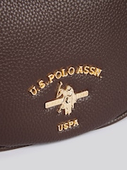 U.S. Polo Assn. Brown Womens Stanford Small Hobo Bag - Image 4 of 6