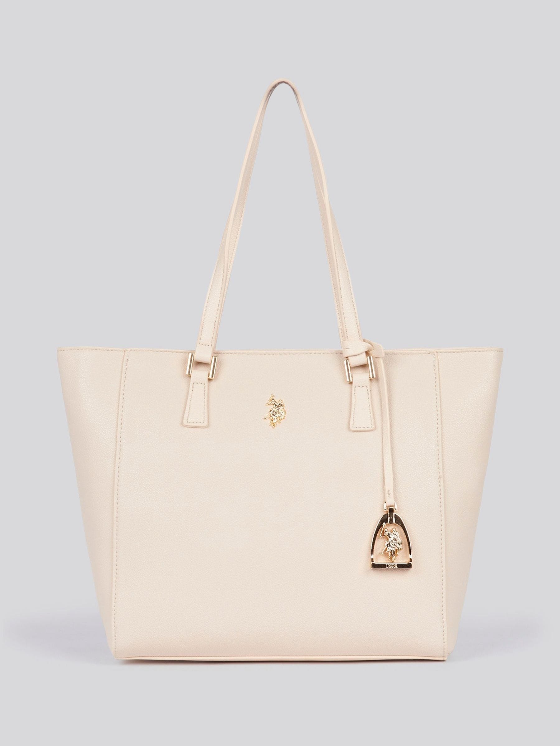 U.S. Polo Assn. Cream Womens Jones Shopper Bag