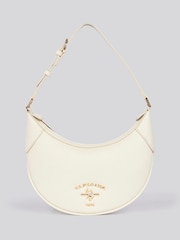 U.S. Polo Assn. Cream Womens Stanford Small Hobo Bag - Image 1 of 6