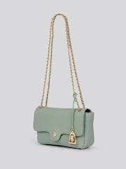 U.S. Polo Assn. Green Womens Jones Flap Cross-Body Chain Bag - Image 2 of 6