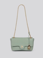 U.S. Polo Assn. Green Womens Jones Flap Cross-Body Chain Bag - Image 4 of 6