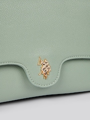 U.S. Polo Assn. Green Womens Jones Flap Cross-Body Chain Bag - Image 5 of 6