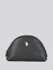U.S. Polo Assn. Black Womens Jones Round Make Up"/" Beauty Bag - Image 1 of 6