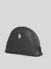 U.S. Polo Assn. Black Womens Jones Round Make Up"/" Beauty Bag - Image 2 of 6