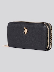 U.S. Polo Assn. Black Womens Large D-Zip Wallet - Image 2 of 5