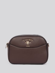 U.S. Polo Assn. Brown Womens Stanford Small Cross-Body Bag - Image 1 of 6