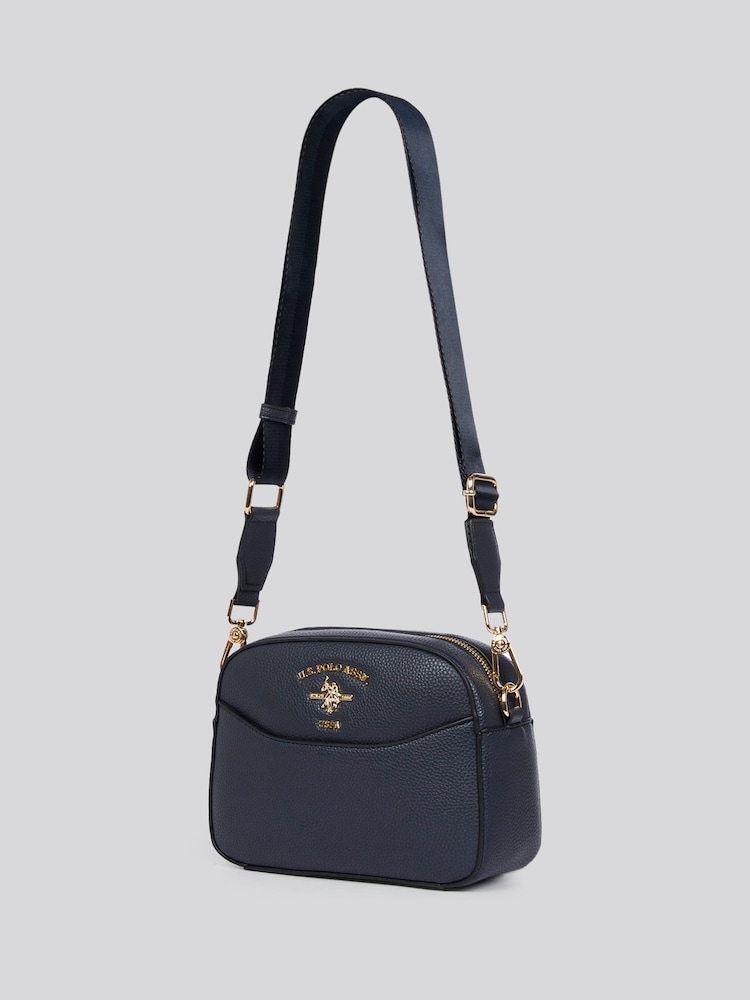U.S. Polo Assn. Blue Womens Stanford Small Cross-Body Bag - Image 2 of 6