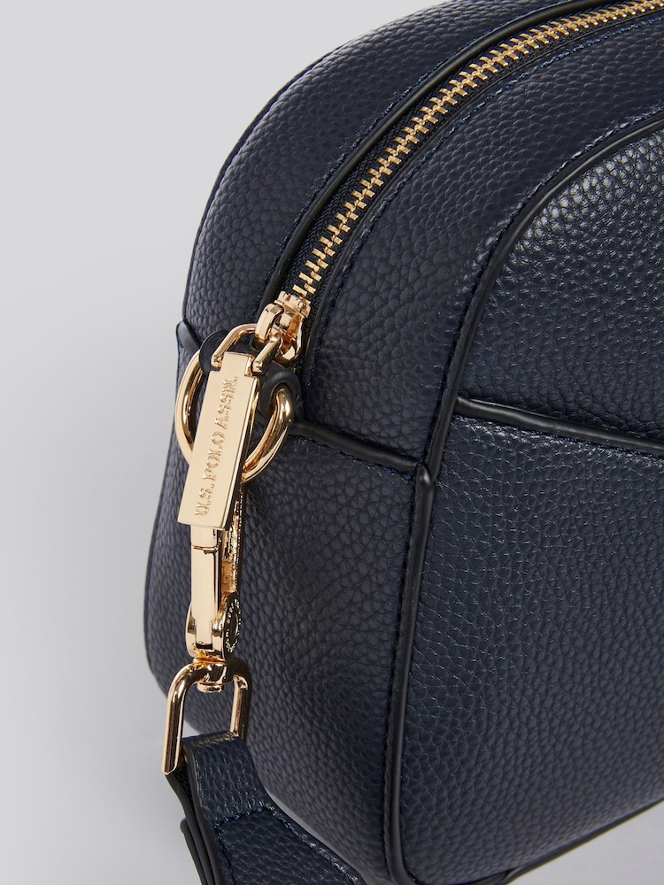 U.S. Polo Assn. Blue Womens Stanford Small Cross-Body Bag - Image 6 of 6