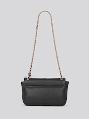 U.S. Polo Assn. Black Womens Jones Flap Cross-Body Chain Bag - Image 3 of 6
