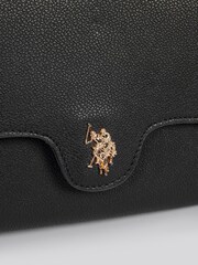 U.S. Polo Assn. Black Womens Jones Flap Cross-Body Chain Bag - Image 5 of 6