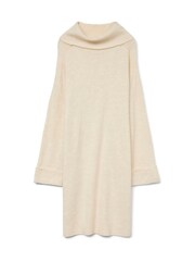 VERO MODA Cream Long Sleeve Cowlneck Mini Knitted Jumper Dress - Image 5 of 5