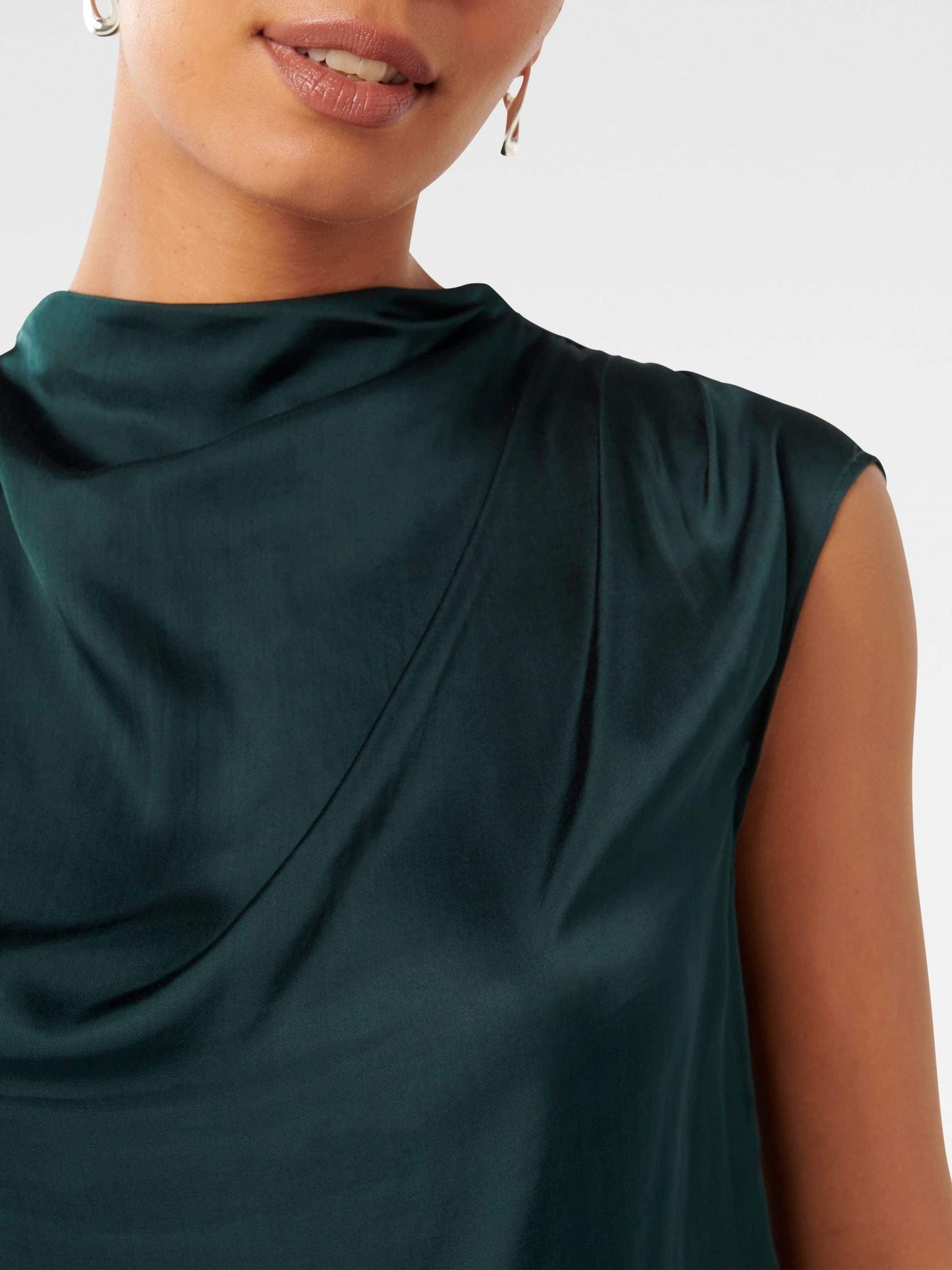 Buy Forever New Green Jess Drape Neck Blouse from Next Luxembourg