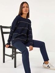 Roman Blue Denim Stretch Jeans - Image 1 of 5