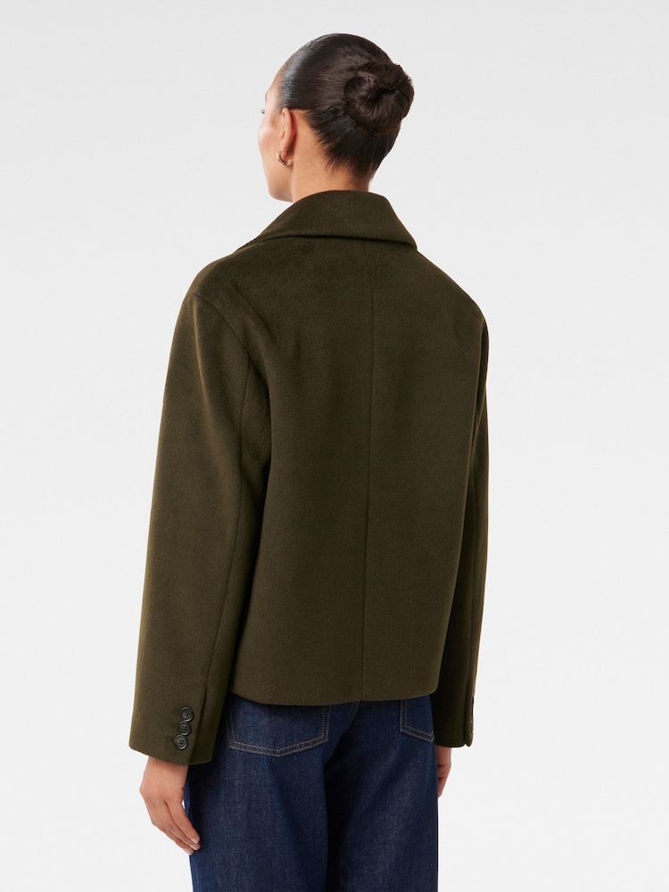 Forever New Green Khloe Double Breasted Peacoat - Image 2 of 5