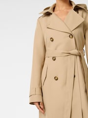Forever New Natural Maggie Petite Hooded Trench Coat - Image 3 of 4