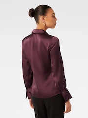 Forever New Purple Minnie Wrap Shirt - Image 2 of 5