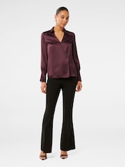 Forever New Purple Minnie Wrap Shirt - Image 5 of 5