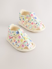Multi Floral Print Baby Fisherman Sandals (0-24mths) - Image 1 of 5