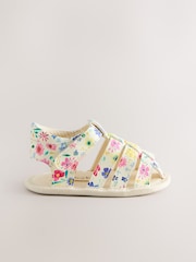 Multi Floral Print Baby Fisherman Sandals (0-24mths) - Image 2 of 5