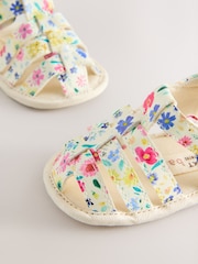Multi Floral Print Baby Fisherman Sandals (0-24mths) - Image 3 of 5