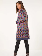 Roman Geometric Patterned Cardigan - Imagem 5 de 6