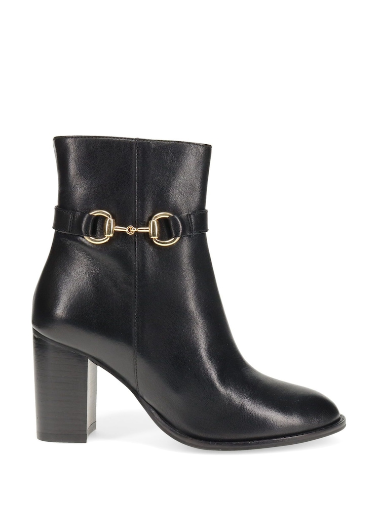 Jones Bootmaker Kelda Heeled Ankle Black Boots - Image 1 of 5
