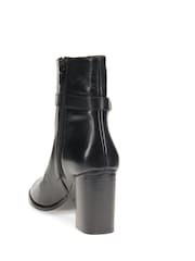 Jones Bootmaker Kelda Heeled Ankle Black Boots - Image 3 of 5