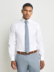 White/Blue Regular Fit Shirt and Tie Pack - Image 1 of 8