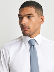White/Blue Regular Fit Shirt and Tie Pack - Image 3 of 8