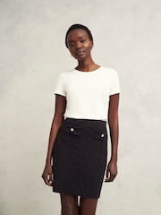 Hobbs Black Sairey Knitted Skirt - Image 1 of 4