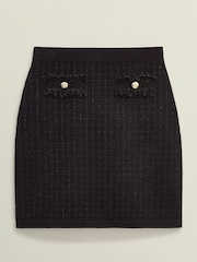 Hobbs Black Sairey Knitted Skirt - Image 4 of 4