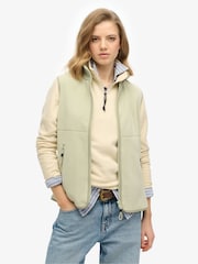 Superdry Green Active Fleece Gilet - Image 1 of 6