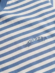 Superdry Blue Essential Logo Slim Fit T-Shirt - Image 6 of 6